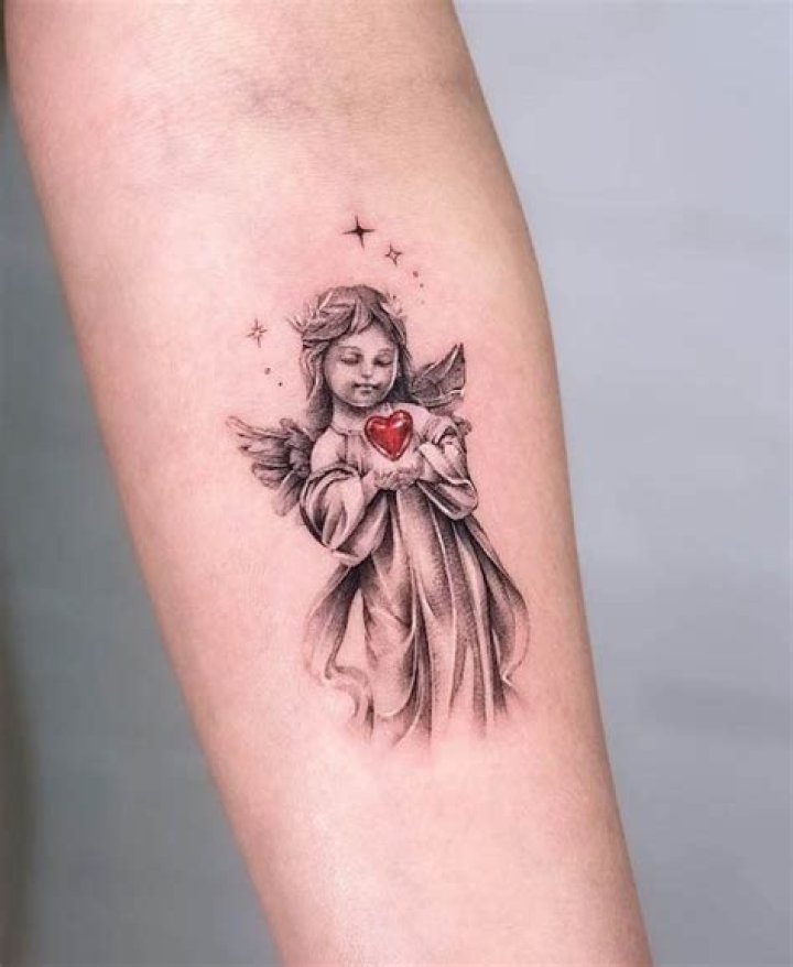 Discover The Enchanting World Of Small Angel Tattoos For Females